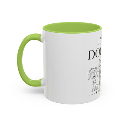 Waco Dog Mom Social Club mug — Waco skyline mug, packaging or scale reference