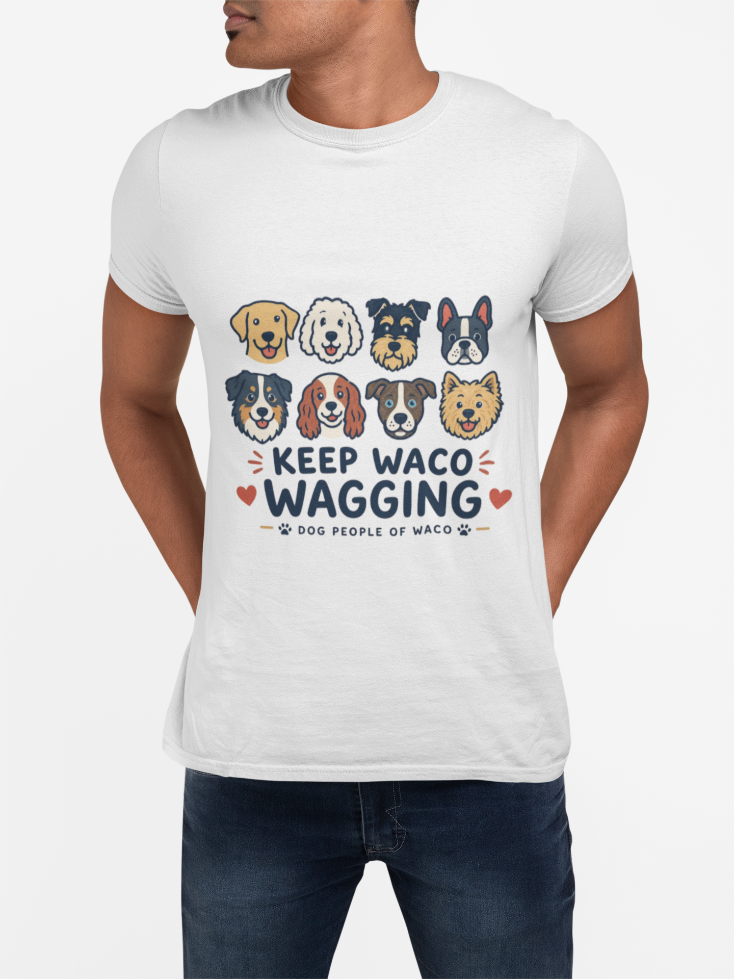 Dog Lover T-Shirt — "Keep Waco Wagging"
