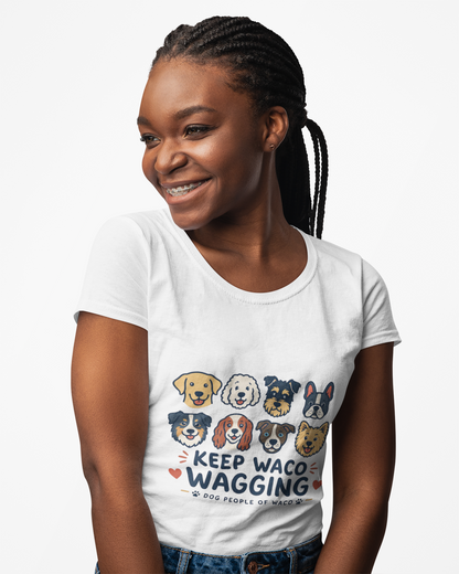 Dog Lover T-Shirt — "Keep Waco Wagging"