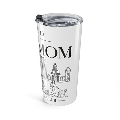 Waco Dog Mom 20oz Tumbler — Waco skyline mug, lifestyle context