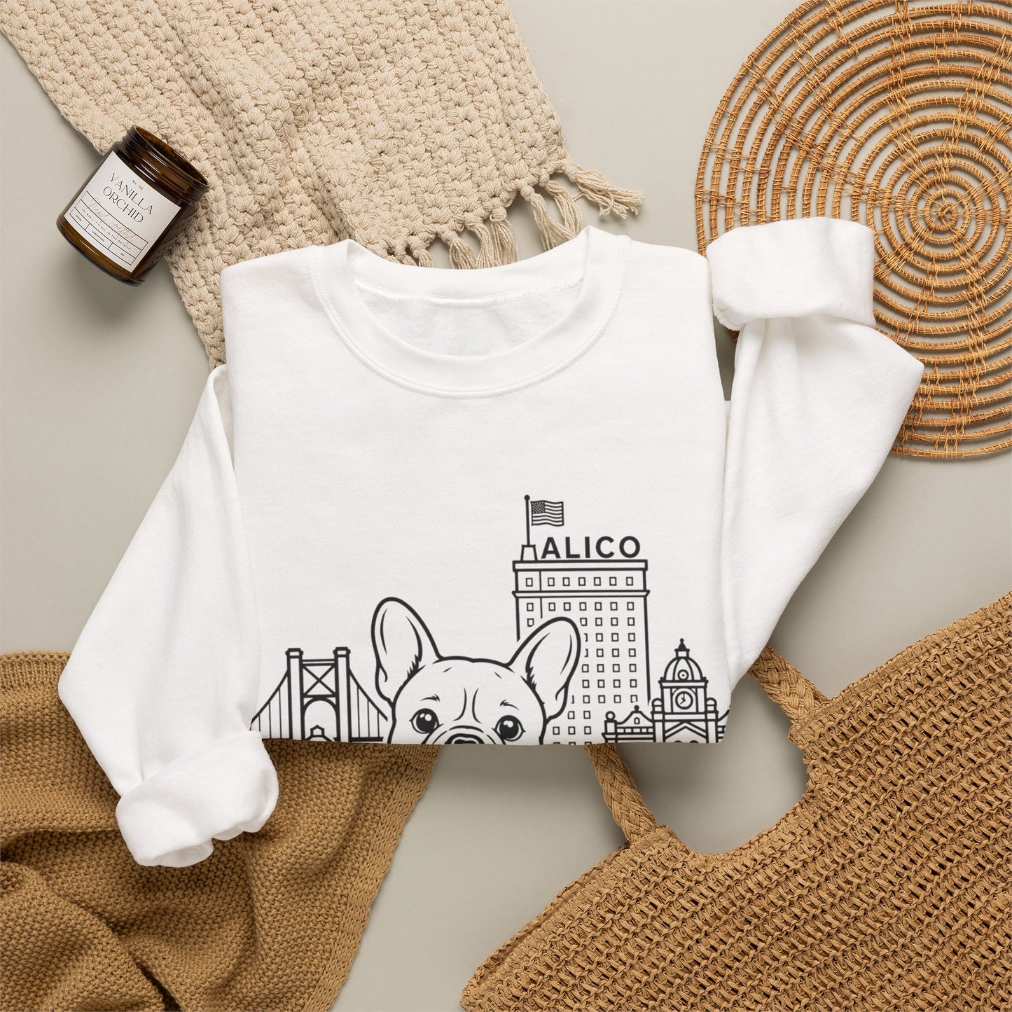 Keep Waco Wagging — Frenchie Crewneck