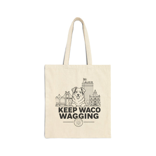 Keep Waco Wagging — Australian Shepherd Tote Bag