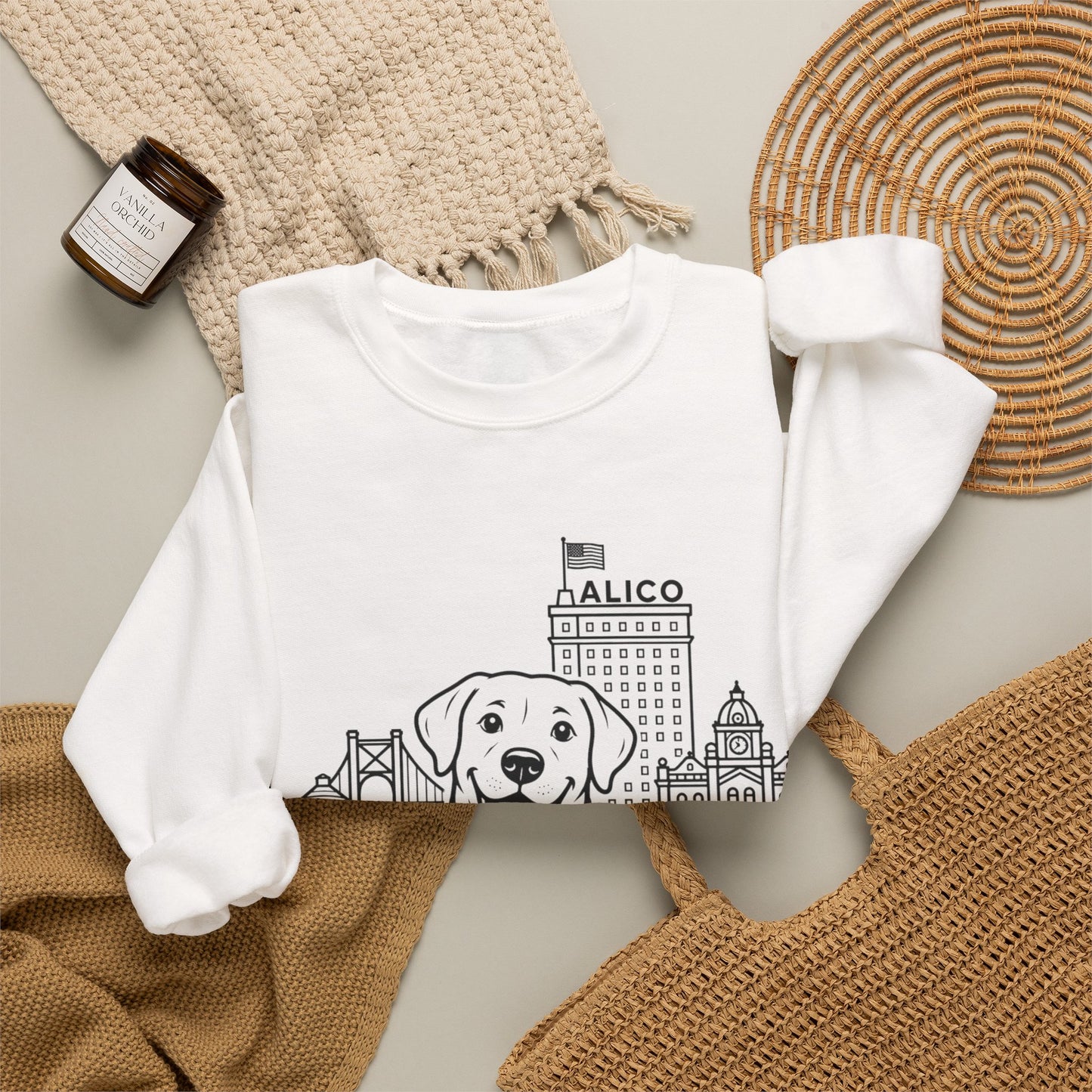 Keep Waco Wagging — Labrador Crewneck