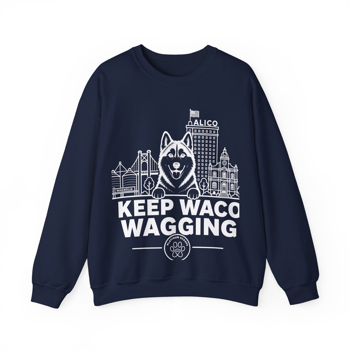 Keep Waco Wagging — Siberian Husky Crewneck