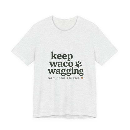 Walks & Treats Waco Streets tee — Waco skyline artwork on Ash tee