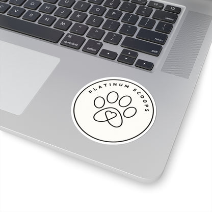 Platinum Scoops Logo Sticker — vinyl sticker, packaging or scale reference
