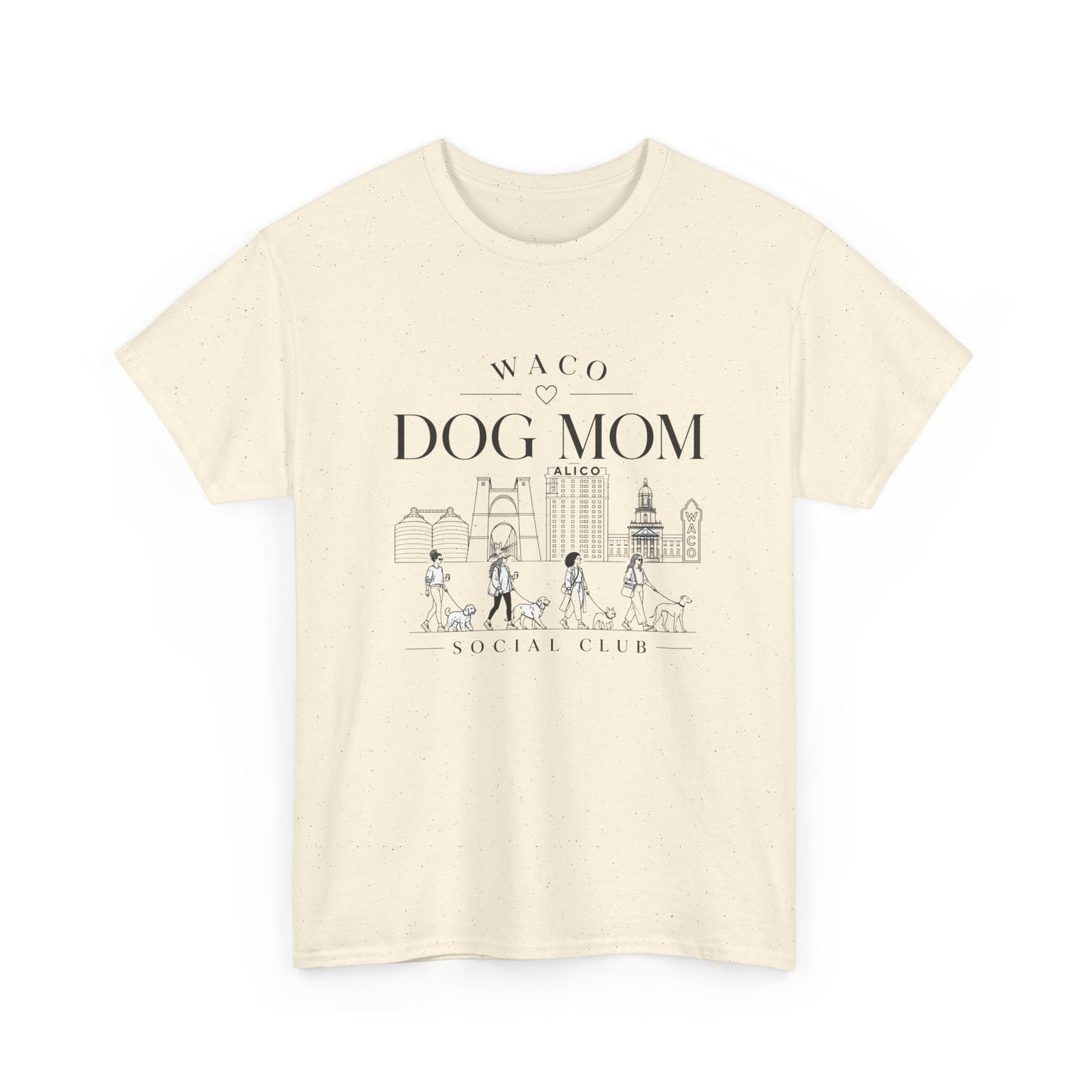 Waco Dog Mom Tee – Cute City Dog Mom Graphic T-Shirt