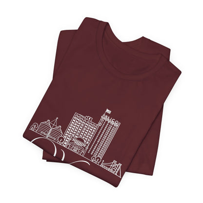 Waco Dog Mom Script T-Shirt — Skyline & Paw Graphic Tee
