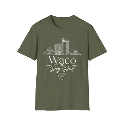 Waco Skyline T-Shirt — 'Waco Dog Dad' Graphic Tee