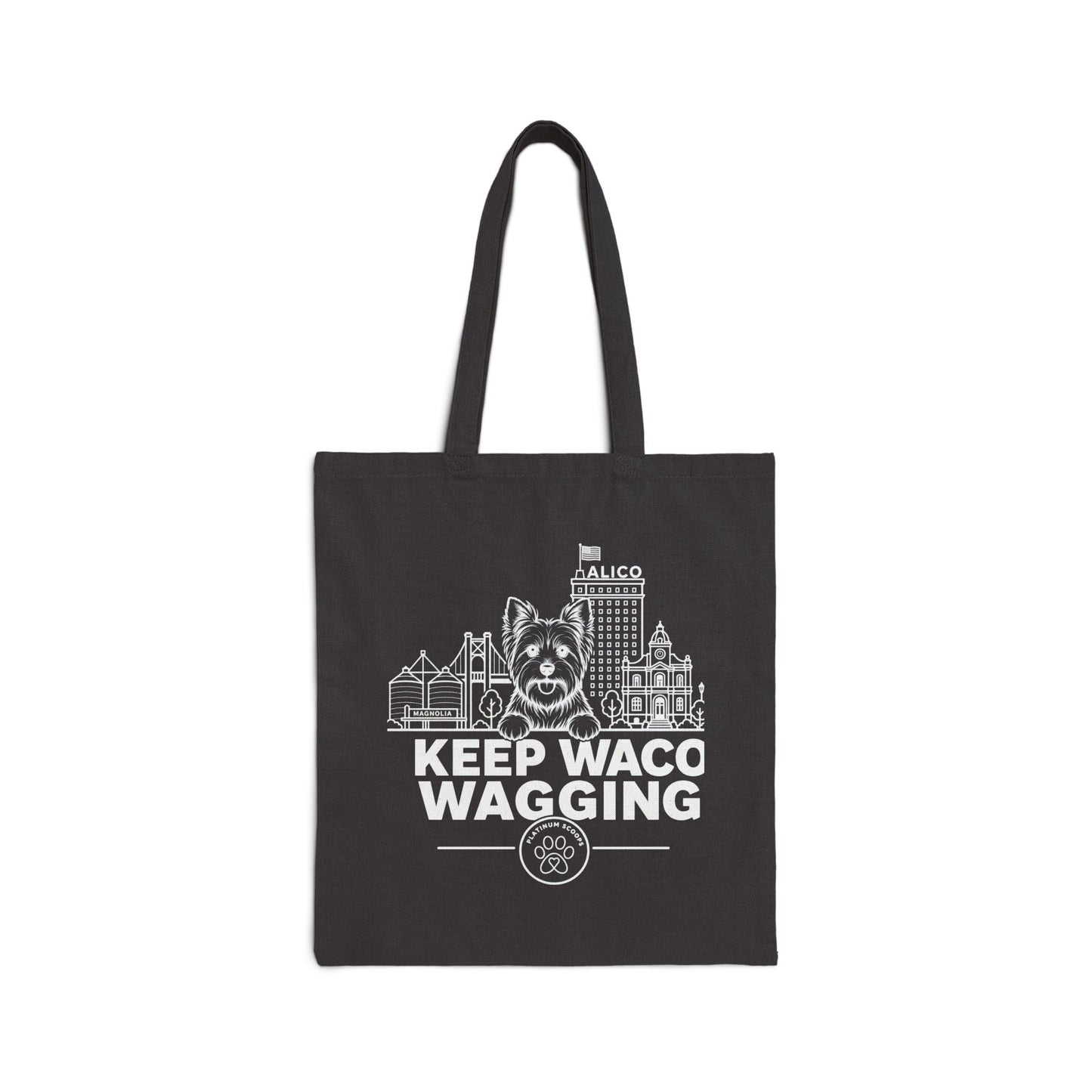 Keep Waco Wagging — Yorkie Tote Bag