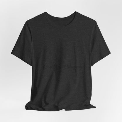 Keep Waco Wagging Dog T‑Shirt — Cute Paw Print Rescue Tee