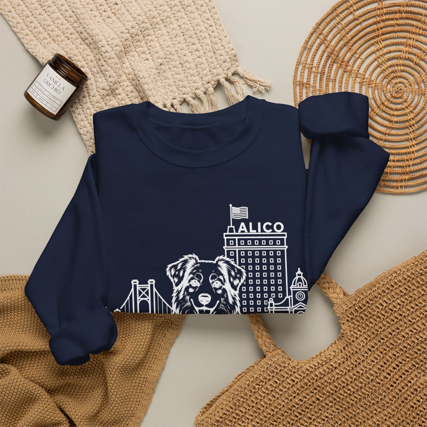 Keep Waco Wagging — Australian Shepherd Crewneck