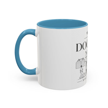Waco Dog Mom Social Club mug — Waco skyline mug, packaging or scale reference