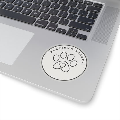 Platinum Scoops Logo Sticker — vinyl sticker, packaging or scale reference