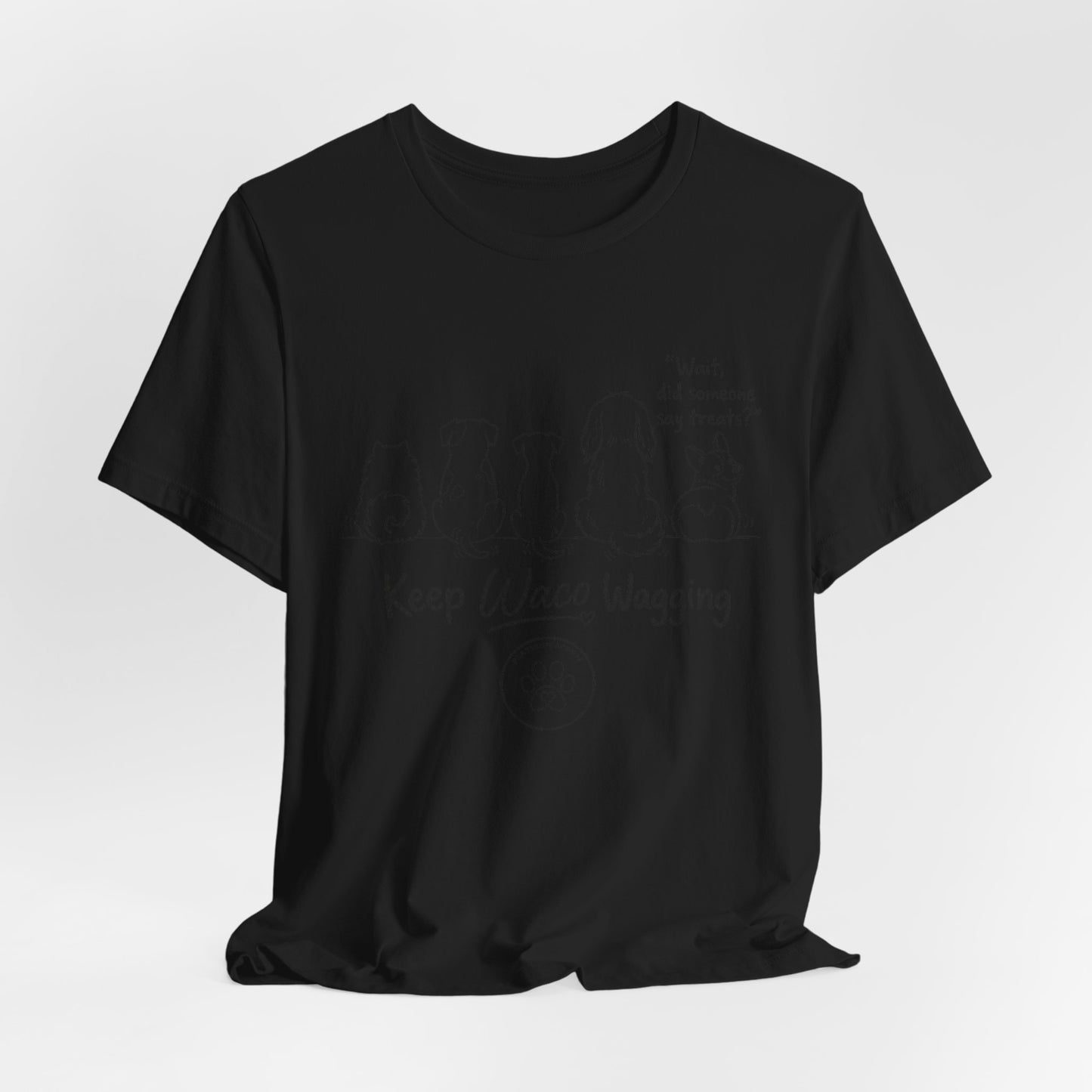 Keep Waco Wagging Dog T‑Shirt — Cute Paw Print Rescue Tee