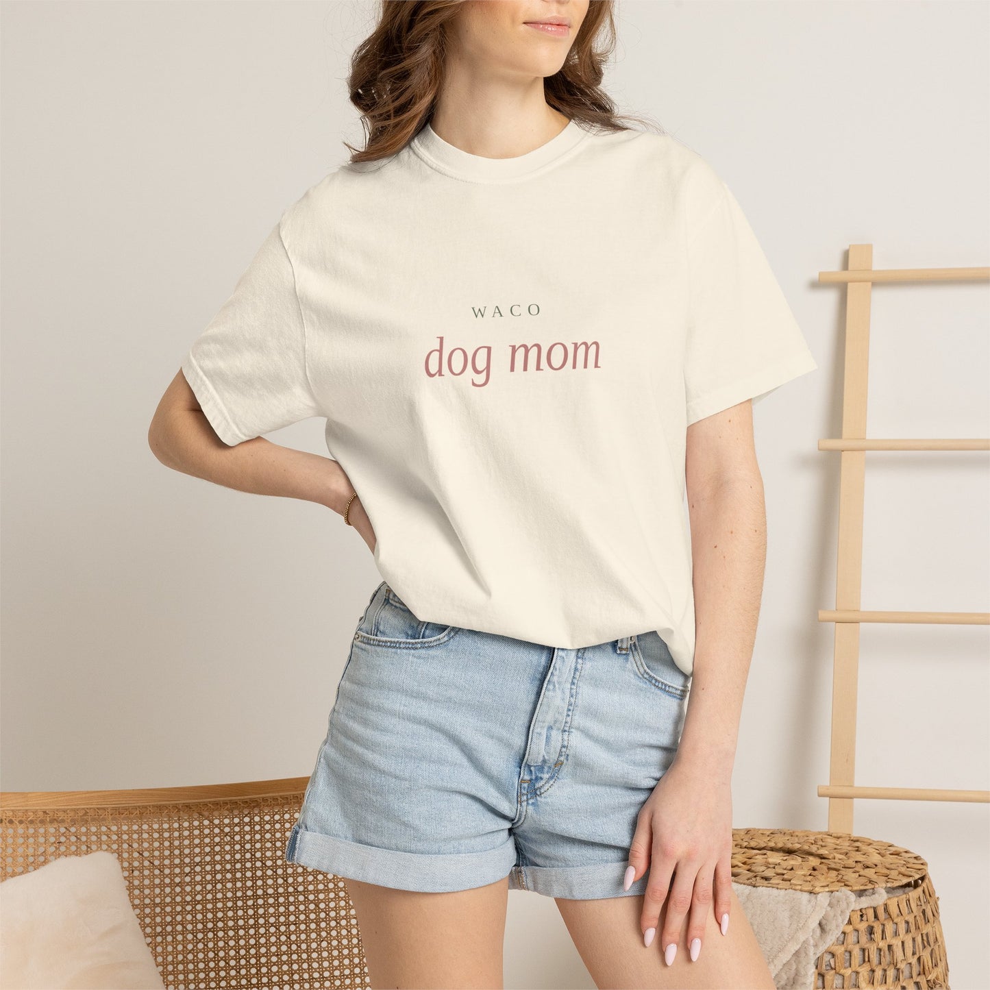 Waco Dog Mom T-Shirt — Comfort Colors Dog Lover Tee