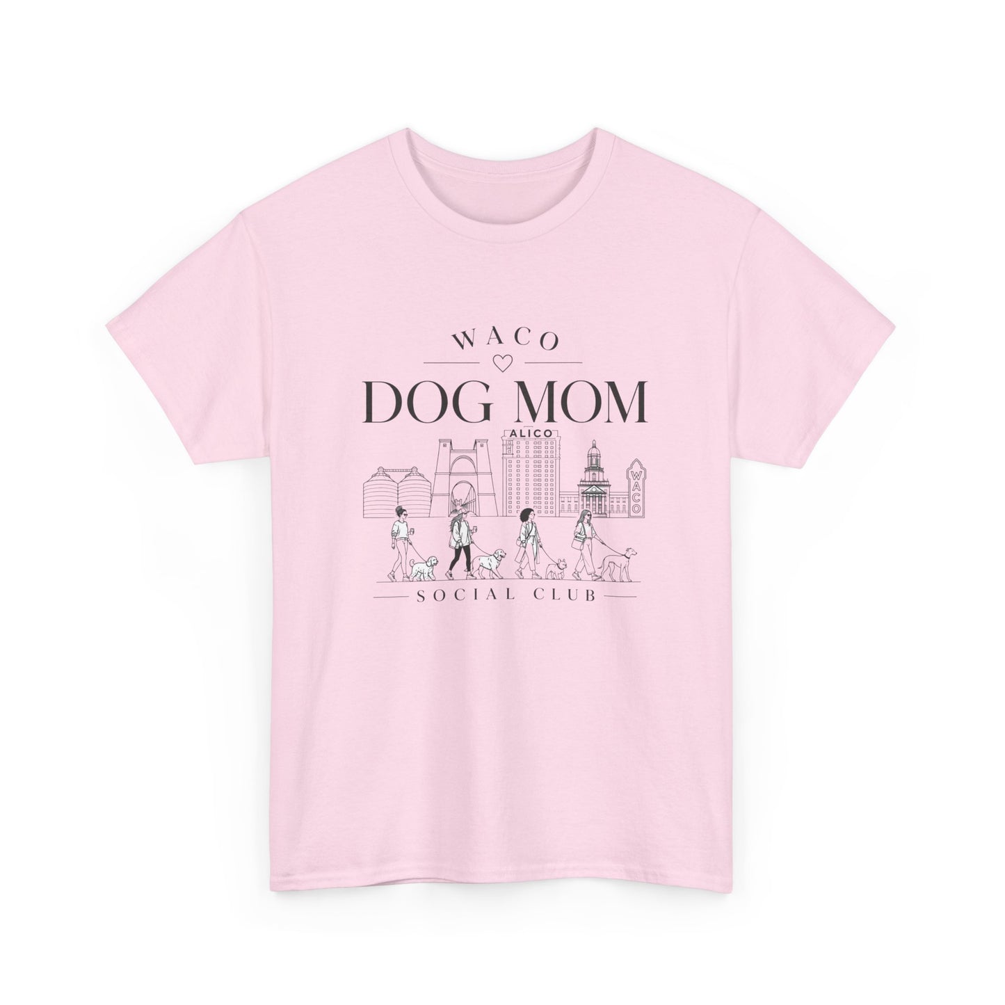 Waco Dog Mom Tee – Cute City Dog Mom Graphic T-Shirt