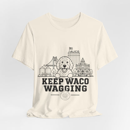 Keep Waco Wagging Doodle Edition — Doodle and Waco skyline artwork, packaging or scale reference