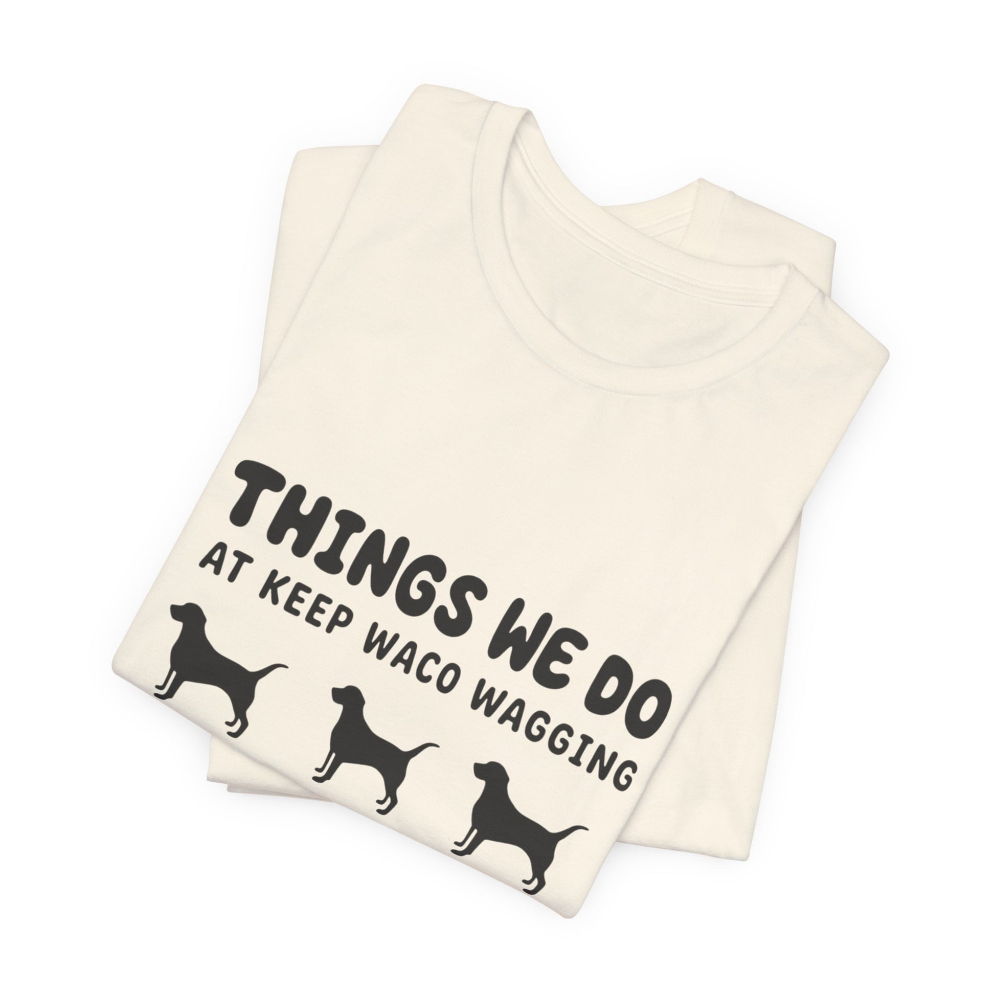 Dog Rescue Volunteer T-Shirt — Waco skyline artwork, packaging or scale reference