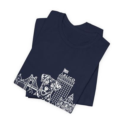 Keep Waco Wagging — Catahoula and Waco skyline artwork, packaging or scale reference