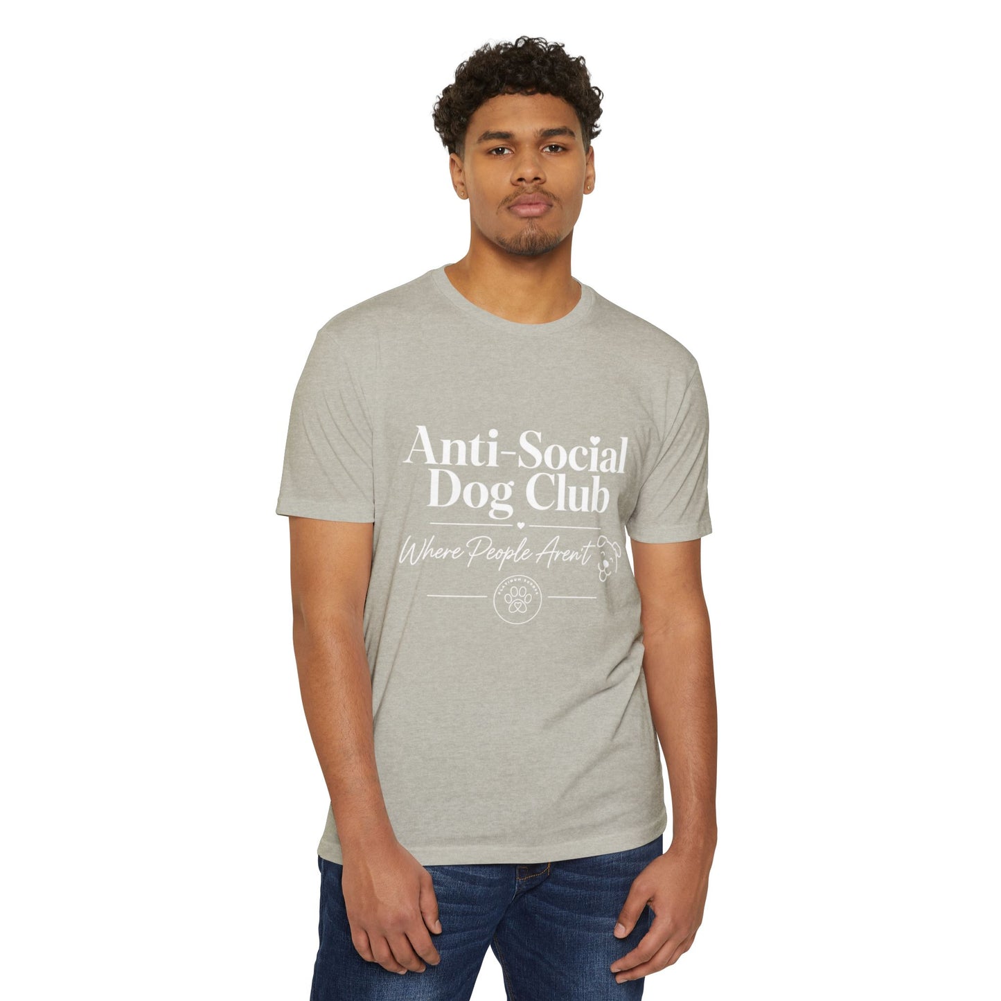 Anti-Social Dog Club T-Shirt — "Where People Aren't" Pet Lover Tee