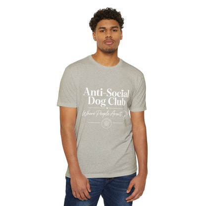 Anti-Social Dog Club T-Shirt — "Where People Aren't" Pet Lover Tee