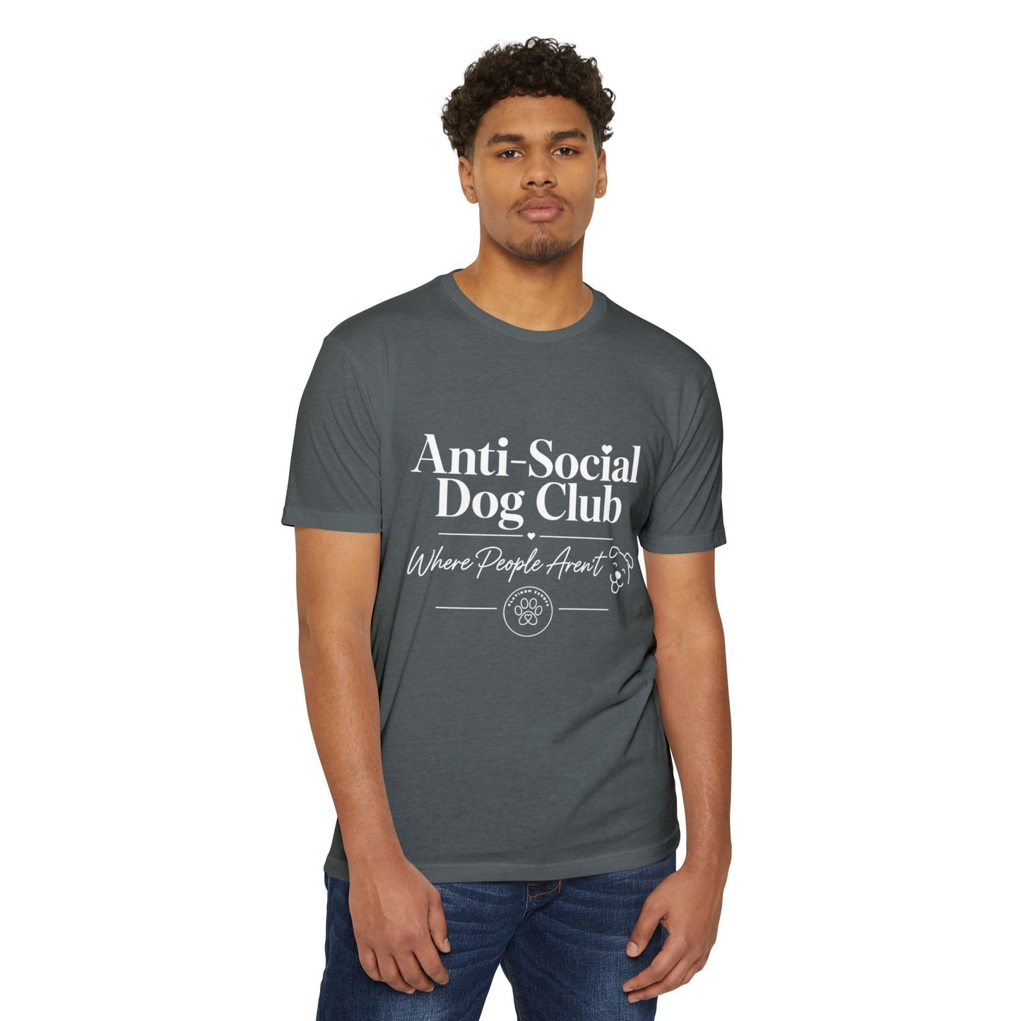 Anti-Social Dog Club T-Shirt — "Where People Aren't" Pet Lover Tee