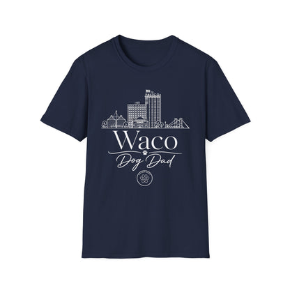 Waco Skyline T-Shirt — 'Waco Dog Dad' Graphic Tee