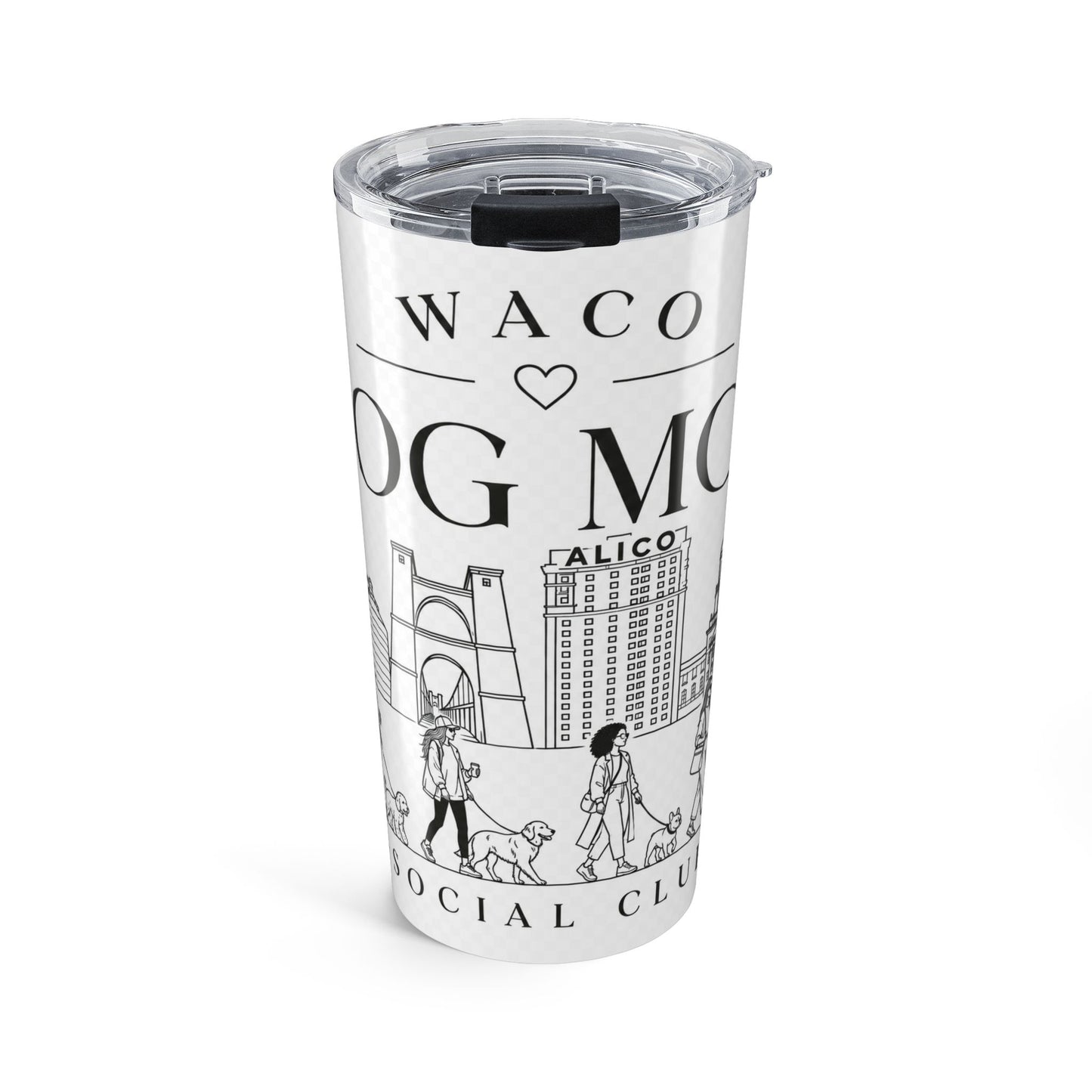 Waco Dog Mom 20oz Tumbler — Insulated Travel Cup for Dog Lovers