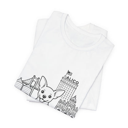 Keep Waco Wagging Chihuahua Edition — Chihuahua and Waco skyline artwork, packaging or scale reference