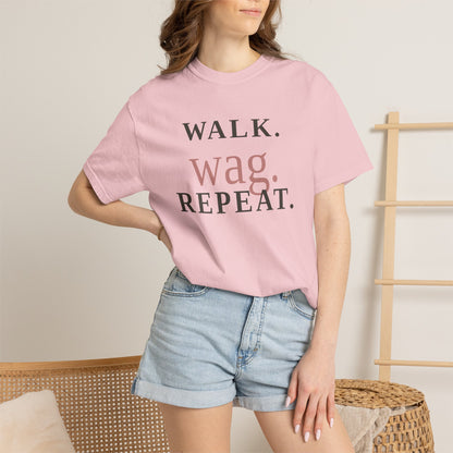 Walk Wag Repeat T-Shirt — Keep Waco Wagging Dog Lover Tee