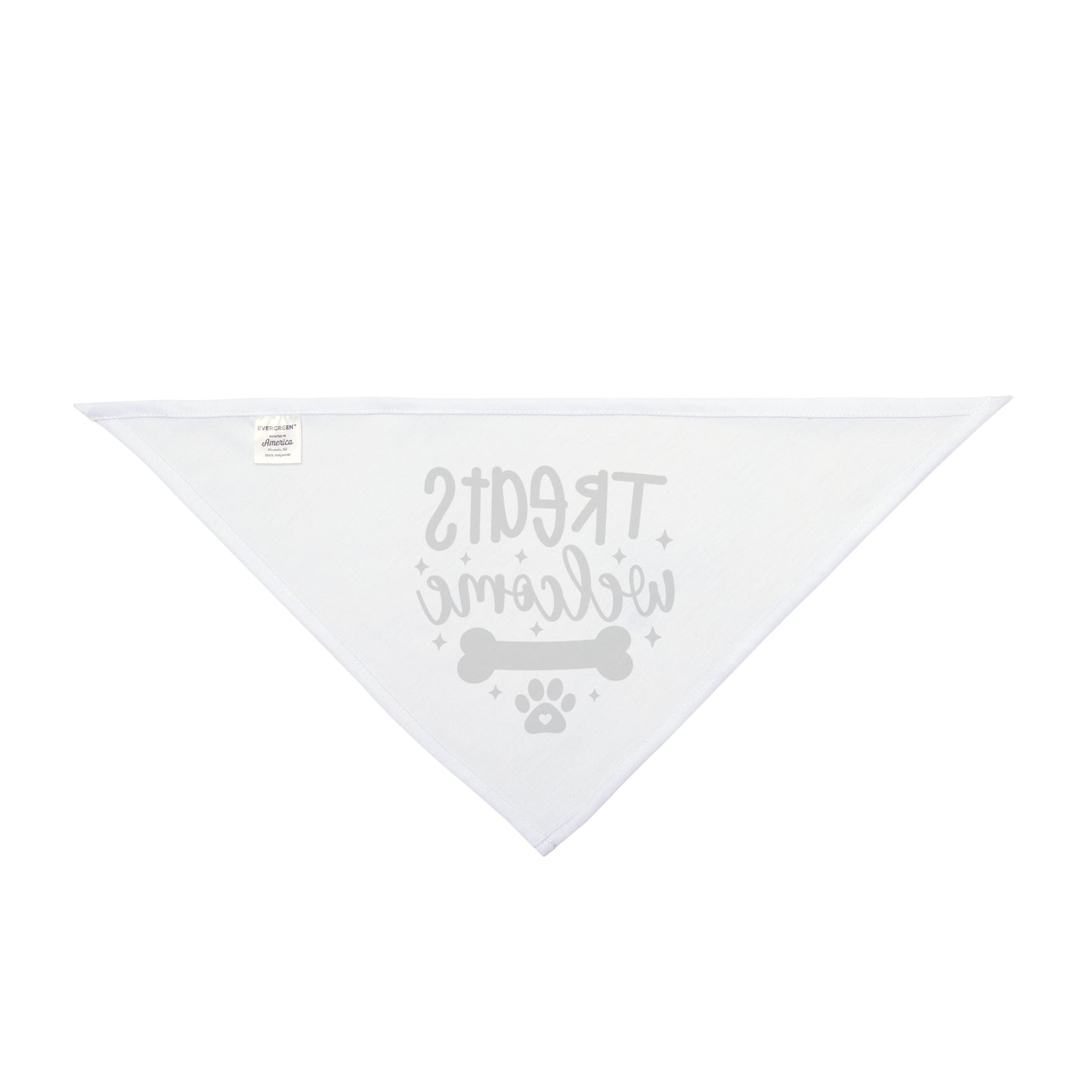 Pet Bandana – "Treats Welcome" Dog Bandana with Bone & Paw G — packaging or scale reference