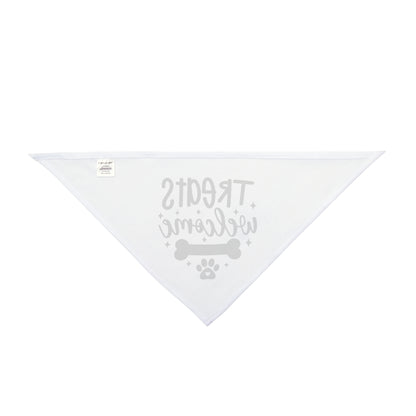 Pet Bandana – "Treats Welcome" Dog Bandana with Bone & Paw G — packaging or scale reference