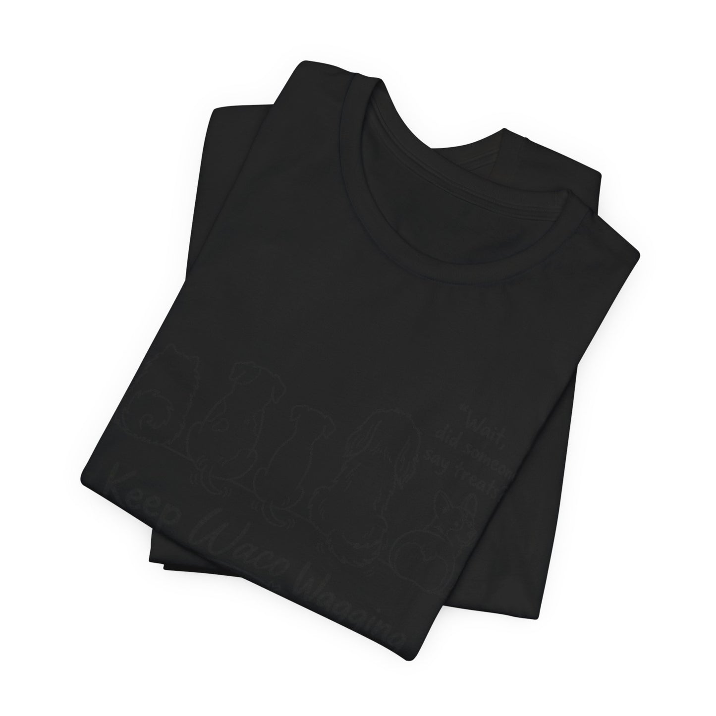 Keep Waco Wagging Dog T‑Shirt — Cute Paw Print Rescue Tee