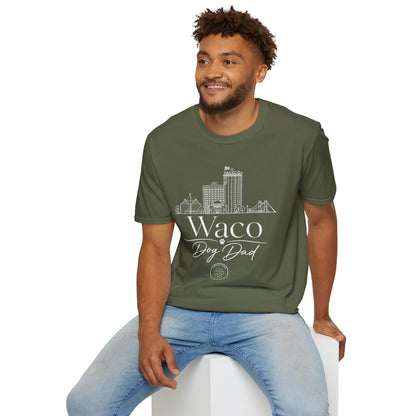 Waco Skyline T-Shirt — 'Waco Dog Dad' Graphic Tee