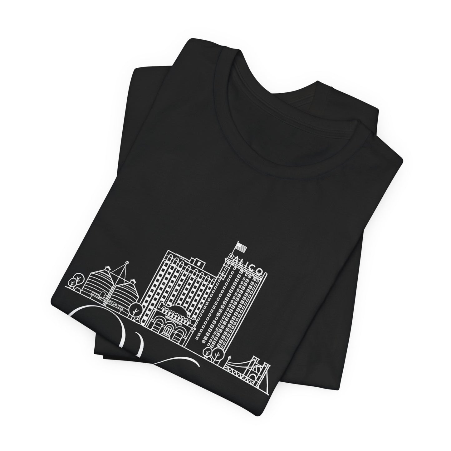 Waco Dog Mom Tee — dog mom Waco skyline artwork, packaging or scale reference