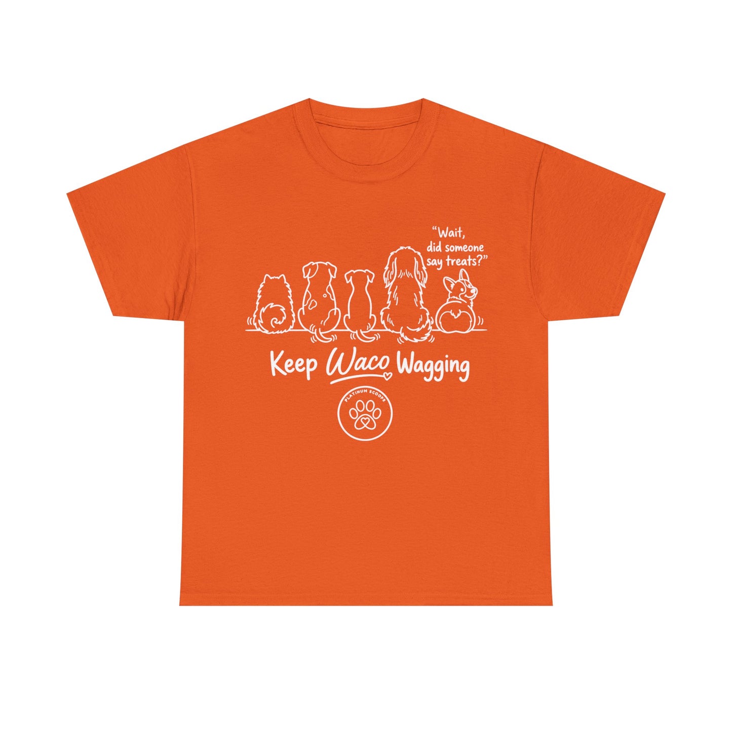 Keep Waco Wagging Dog T-Shirt — Cute Paw Print Graphic Tee
