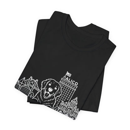 Keep Waco Wagging Golden Retriever Edition — Golden Retriever and Waco skyline artwork, packaging or scale reference