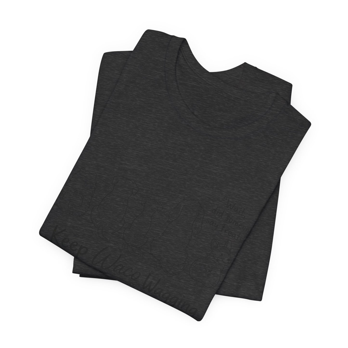 Keep Waco Wagging Dog T‑Shirt — Cute Paw Print Rescue Tee