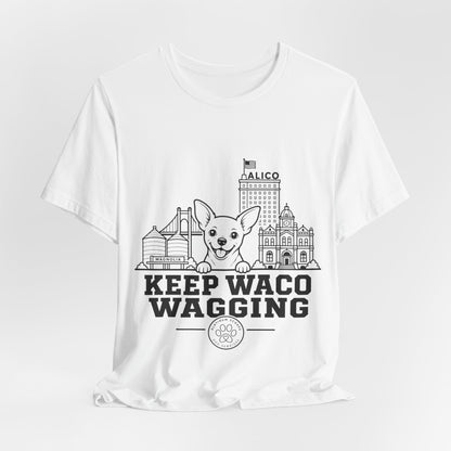 Keep Waco Wagging Chihuahua Edition — Chihuahua and Waco skyline artwork, packaging or scale reference
