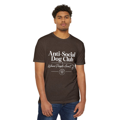 Anti-Social Dog Club T-Shirt — "Where People Aren't" Pet Lover Tee
