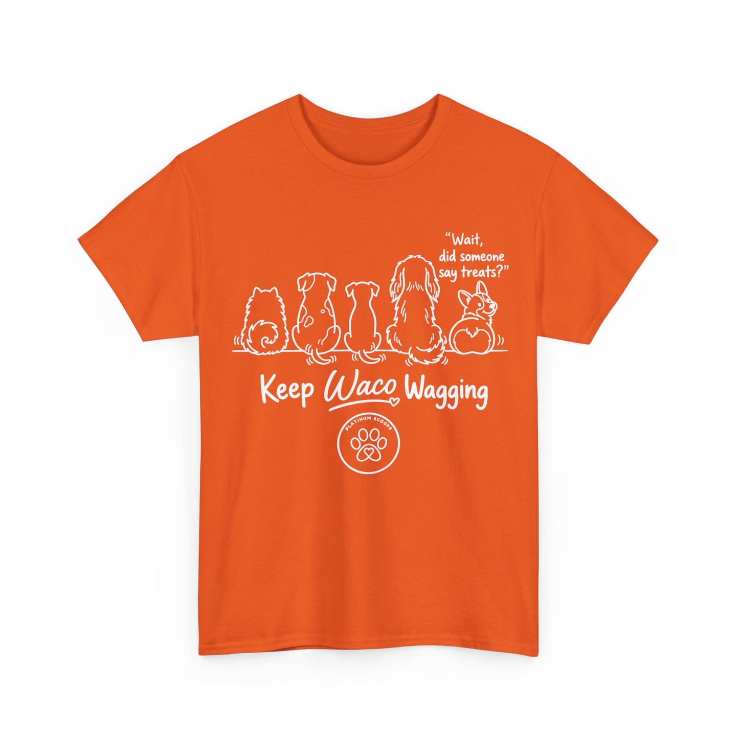 Keep Waco Wagging Dog T-Shirt — Cute Paw Print Graphic Tee