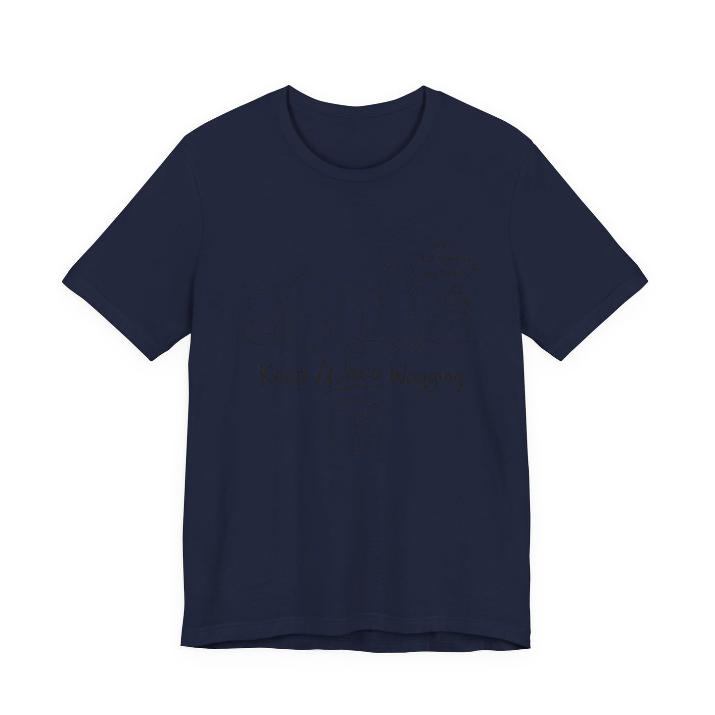 Keep Waco Wagging Dog T‑Shirt — Cute Paw Print Rescue Tee