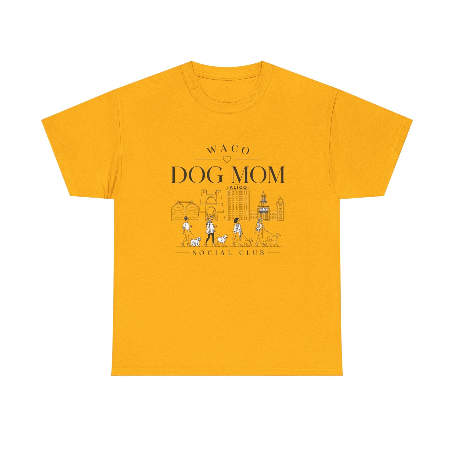 Waco Dog Mom Tee – Cute City Dog Mom Graphic T-Shirt
