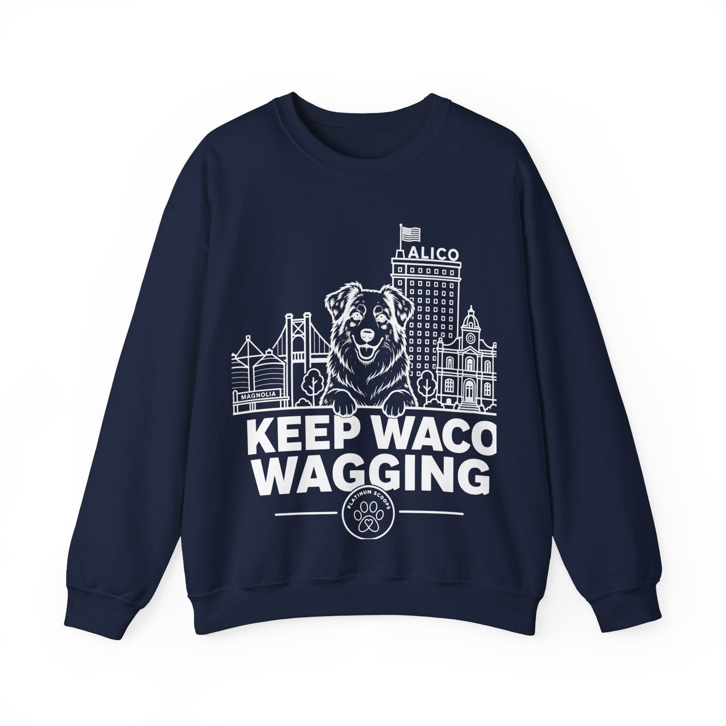 Keep Waco Wagging — Australian Shepherd Crewneck