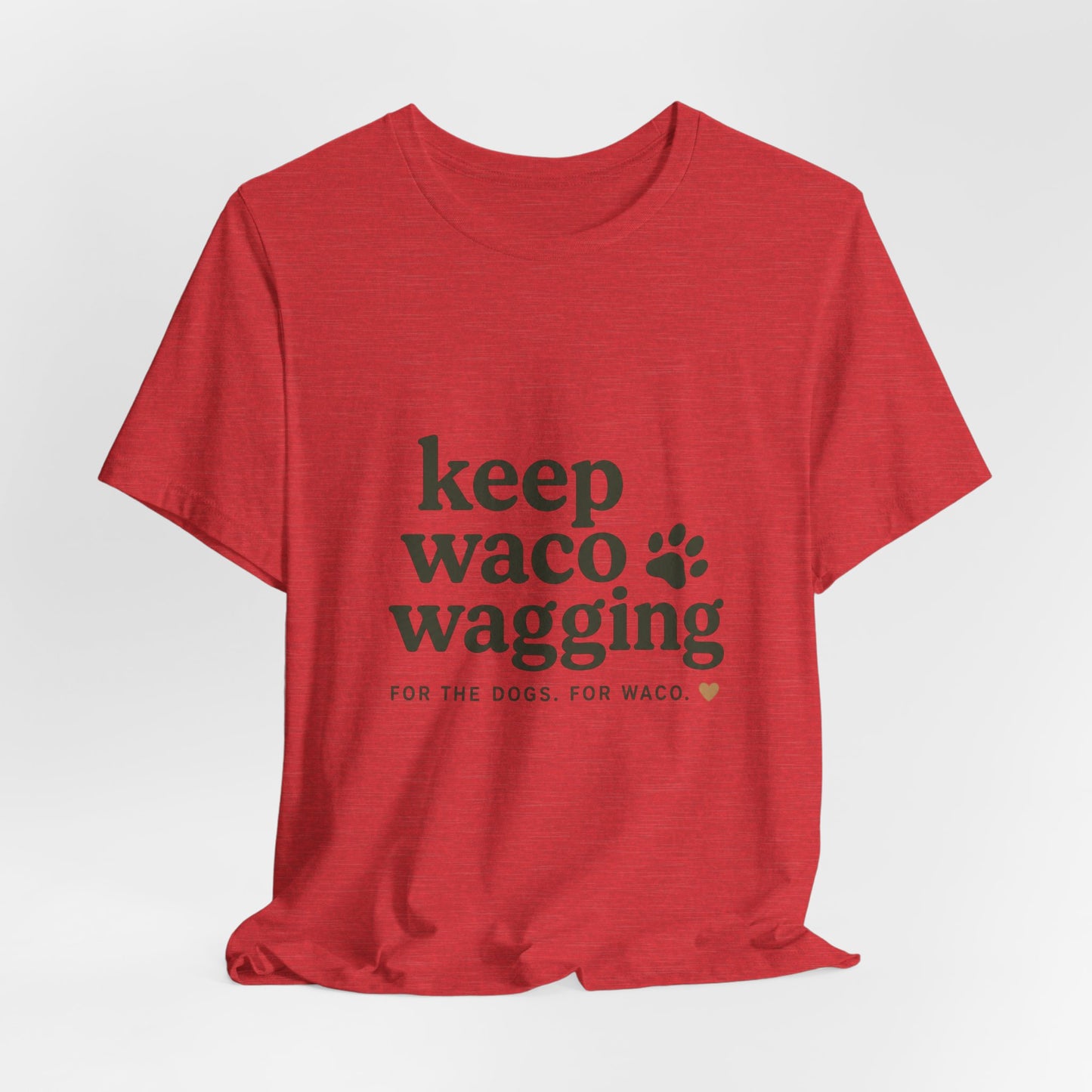 Walks, Treats & Waco Streets Dog T-Shirt — Keep Waco Wagging