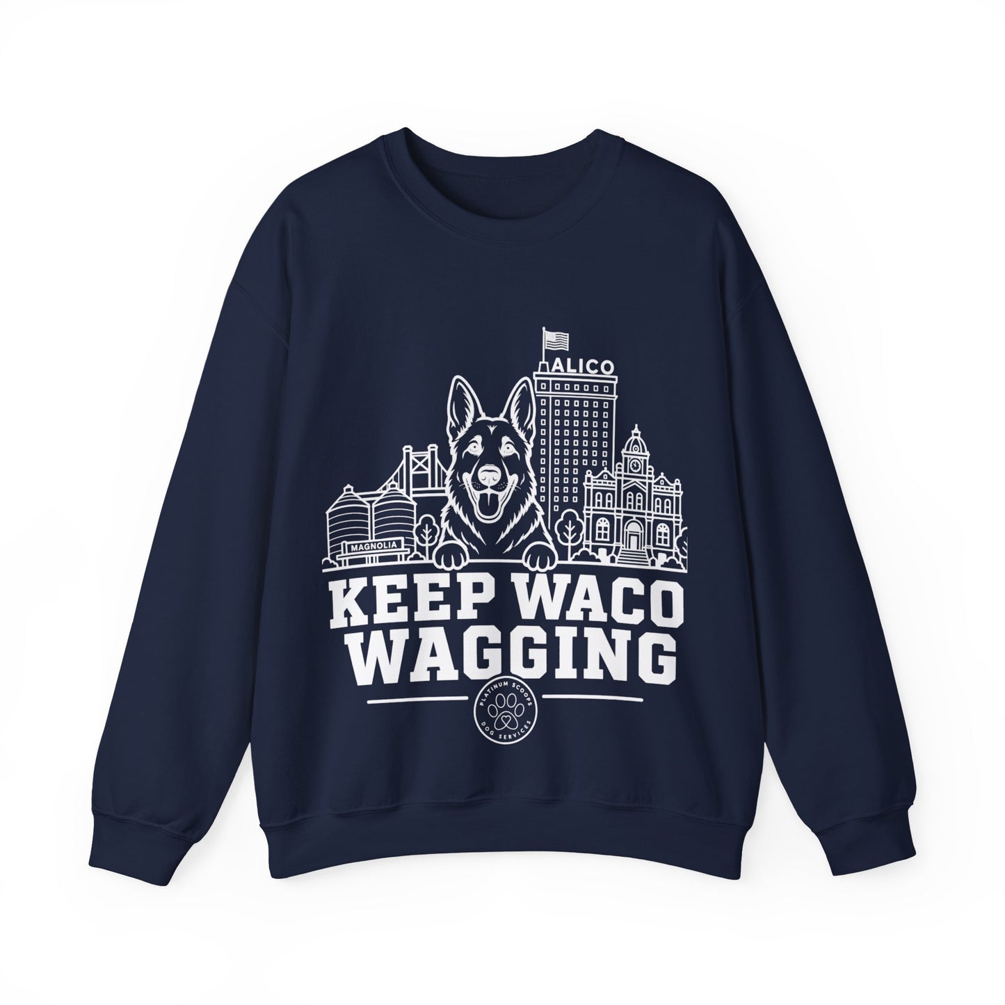 Keep Waco Wagging — German Shepherd Crewneck