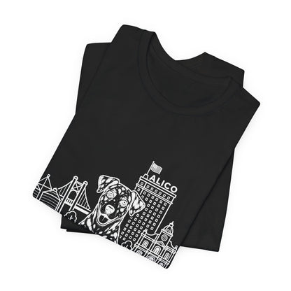 Keep Waco Wagging — Catahoula and Waco skyline artwork, packaging or scale reference