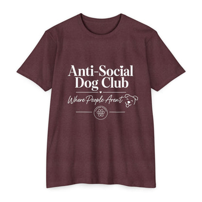 Anti-Social Dog Club T-Shirt — "Where People Aren't" Pet Lover Tee