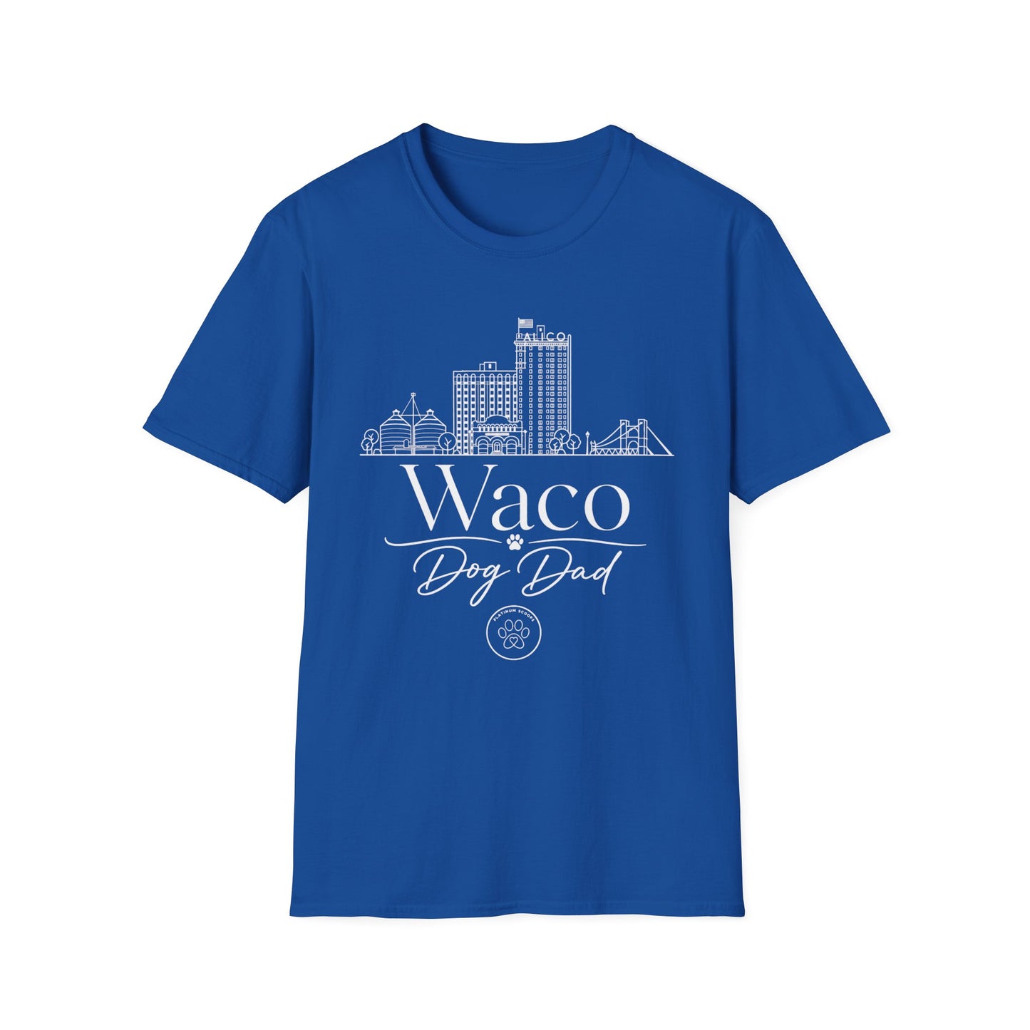 Waco Skyline T-Shirt — 'Waco Dog Dad' Graphic Tee